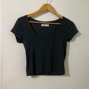 Grey crop top